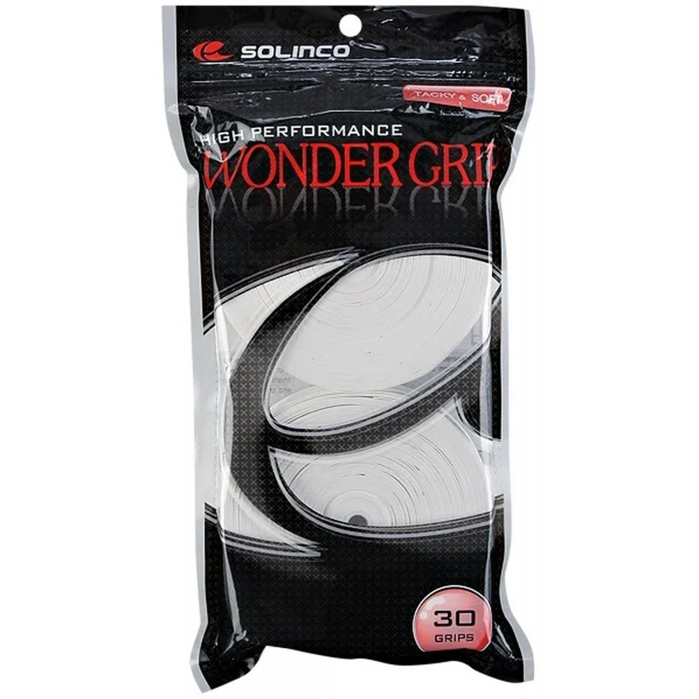 Solinco Wondergrip White Overgrip (30 Pack) 1 Solinco Wondergrip White Overgrip (30 Pack)