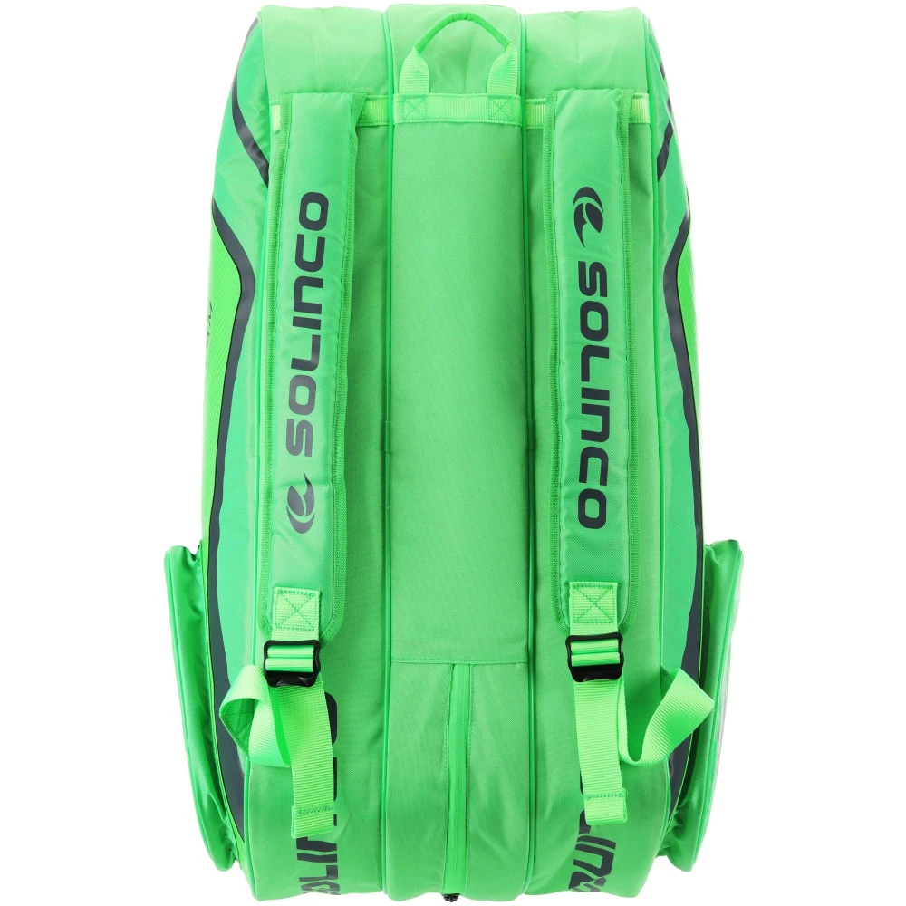 Solinco Tour 15 Pack Tennis Racquet Bag (Neon Green) 2 Solinco Tour 15 Pack Tennis Racquet Bag (Neon Green) - Image 2