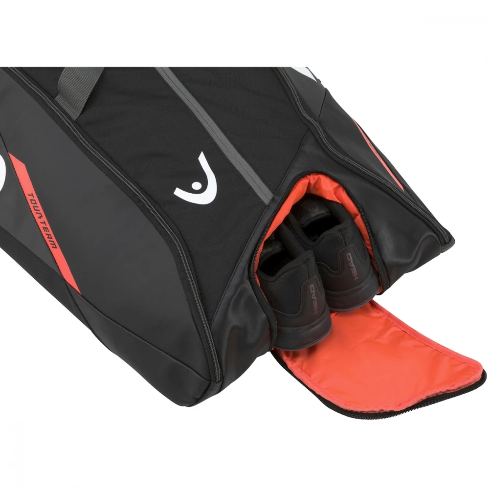Head Tour Team 12R Monstercombi Tennis Bag (Black/Orange) 2 Head Tour Team 12R Monstercombi Tennis Bag (Black/Orange) - Image 2
