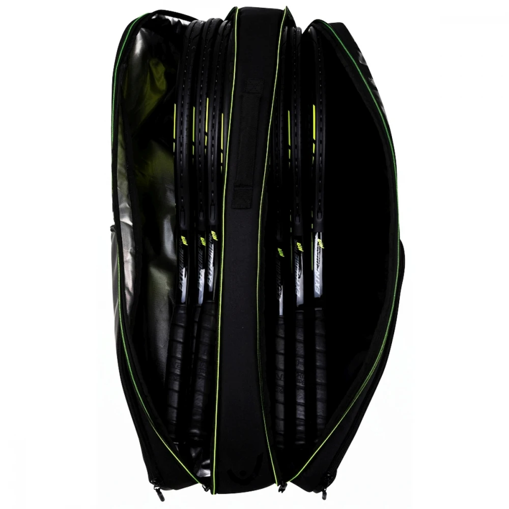 Head Extreme Nite 6R Combi Tennis Bag (Black/Neon Yellow) - Image 3
