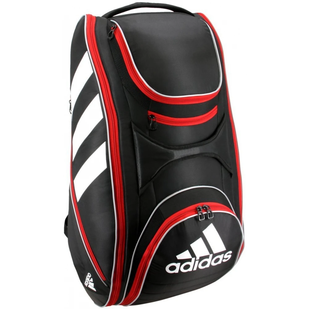 Adidas Tour 12 Racquet Tennis Bag (Black/White/Scarlet) 2 Adidas Tour 12 Racquet Tennis Bag (Black/White/Scarlet) - Image 2