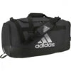 Adidas Defender IV Medium Duffel Bag (Black/Silver Metallic)