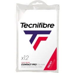 Tecnifibre Contact Pro Overgrip 12-Pack (White)