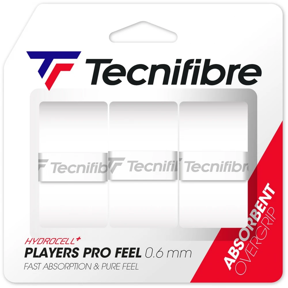 Tecnifibre Players ProFeel Overgrip 3-Pack (White) 1 Tecnifibre Players ProFeel Overgrip 3-Pack (White)