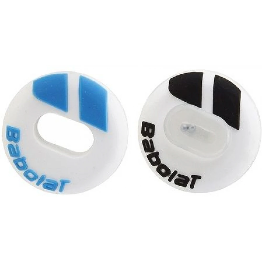 Babolat Custom Damp Feel Vibration Dampener X2 (White/Blue) - Image 2