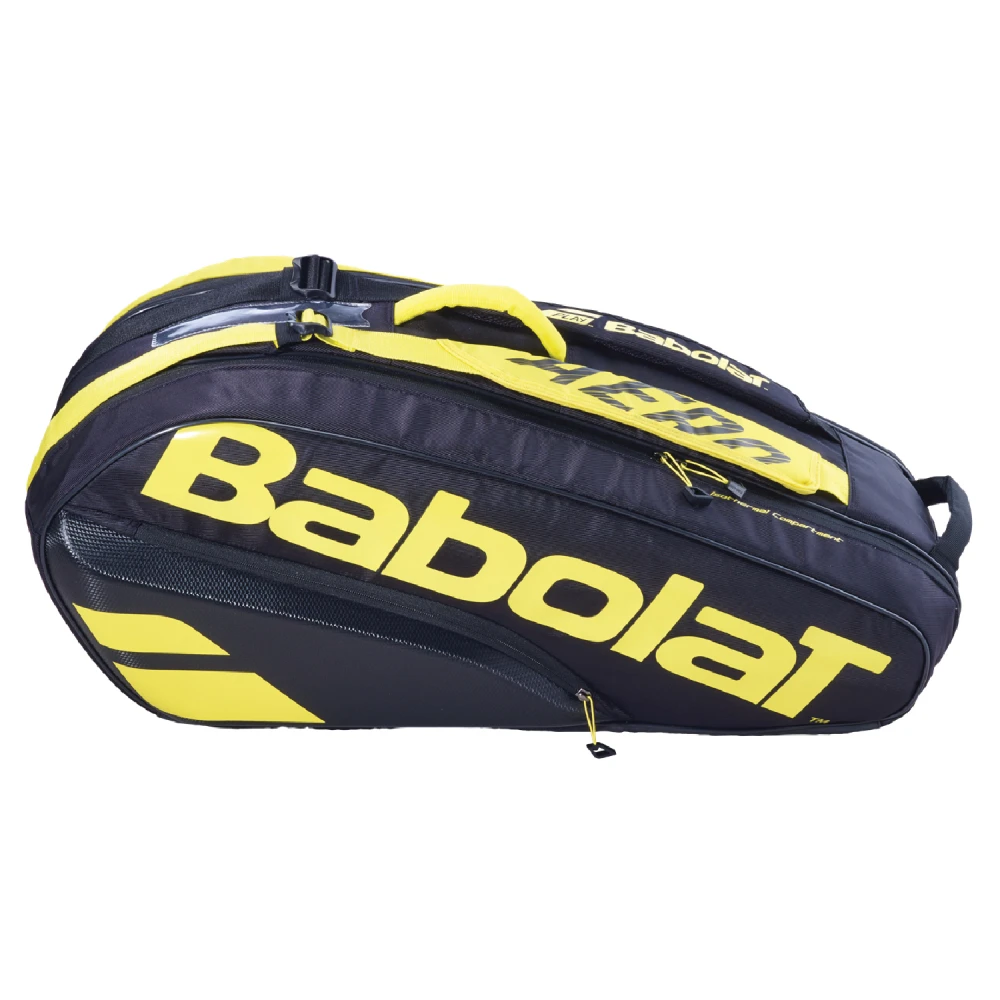 Babolat Pure Aero Racquet Holder X6 (Yellow/Black) 1 Babolat Pure Aero Racquet Holder X6 (Yellow/Black)