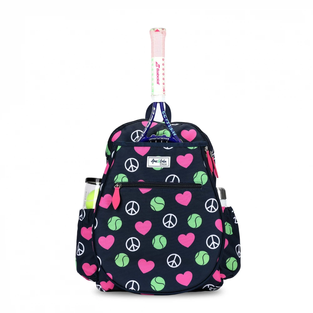 Ame & Lulu Big Love Tennis Backpack (Peace Love Tennis)