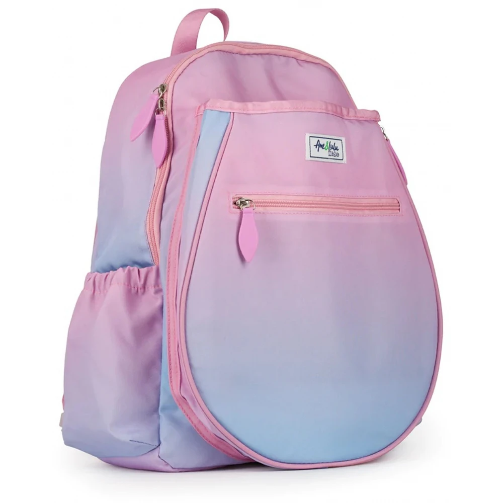 Ame & Lulu Big Love Tennis Backpack (Pink Blue Sorbet) - Image 3