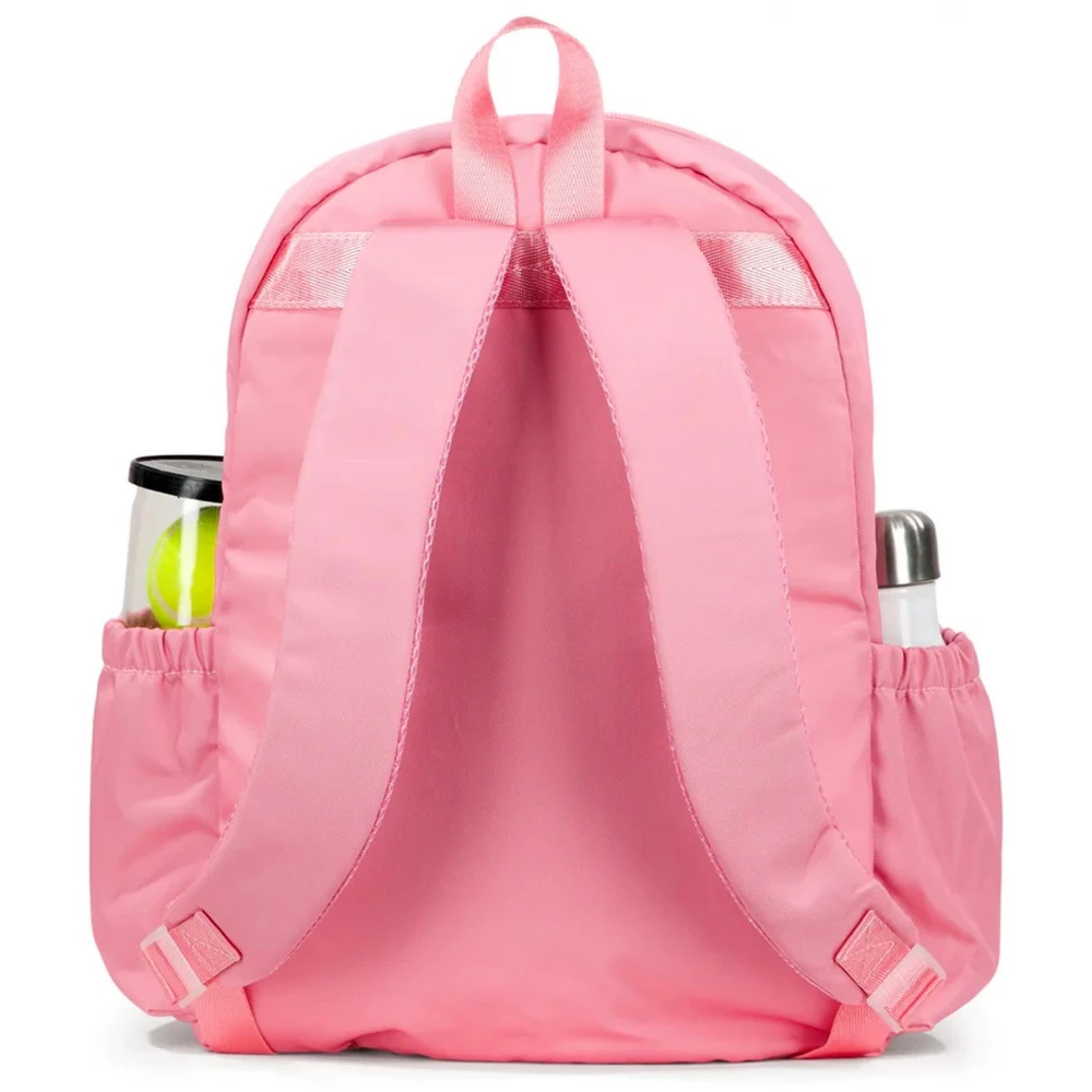 Ame & Lulu Big Love Tennis Backpack (Coral Tennis Grid) - Image 3