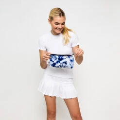 Ame & Lulu Everyday Tennis Pouch (Navy Tie Dye) -Tennis Gear Shop EDP198 Ame Lulu Everyday Pouch Navy Tie Dye c min 1000 1000