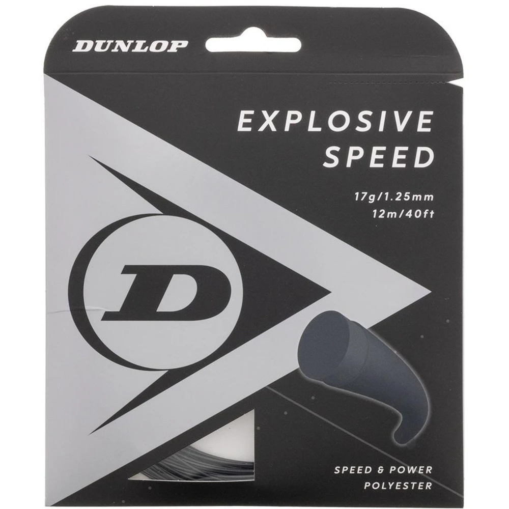 Dunlop Explosive Speed Black 17g Tennis String (Set)