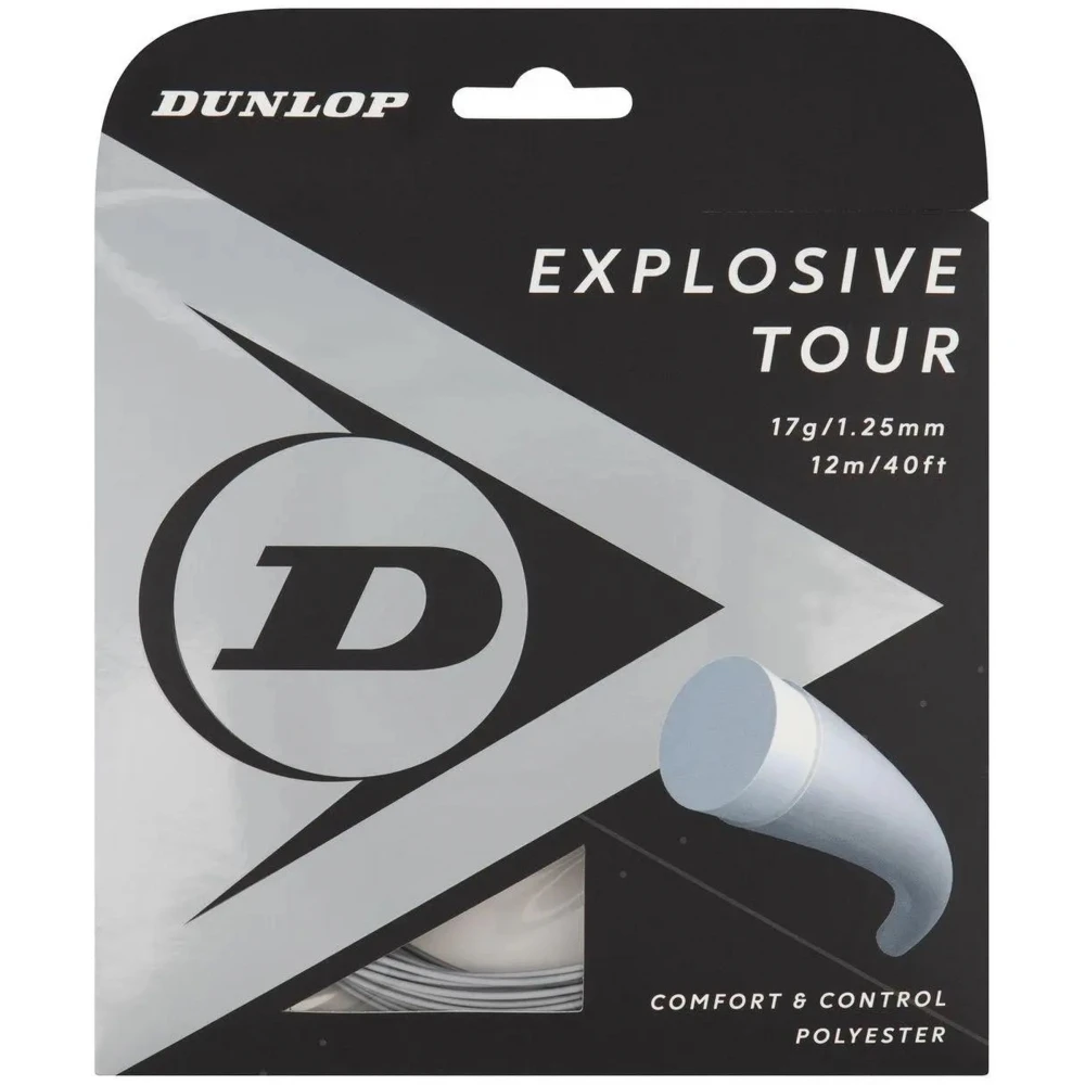 Dunlop Explosive Tour Silver 17g Tennis String (Set)