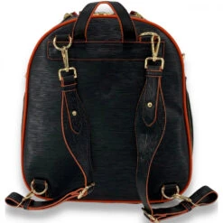 NiceAces Women’s HANA 2-Racquet Handmade Vegan Leather Tennis Backpack (Black) -Tennis Gear Shop HABPBLK NiceAces Womens HANA Designer Tennis and Pickleball Backpack Handmade Vegan Leather Blackb 1000 1000