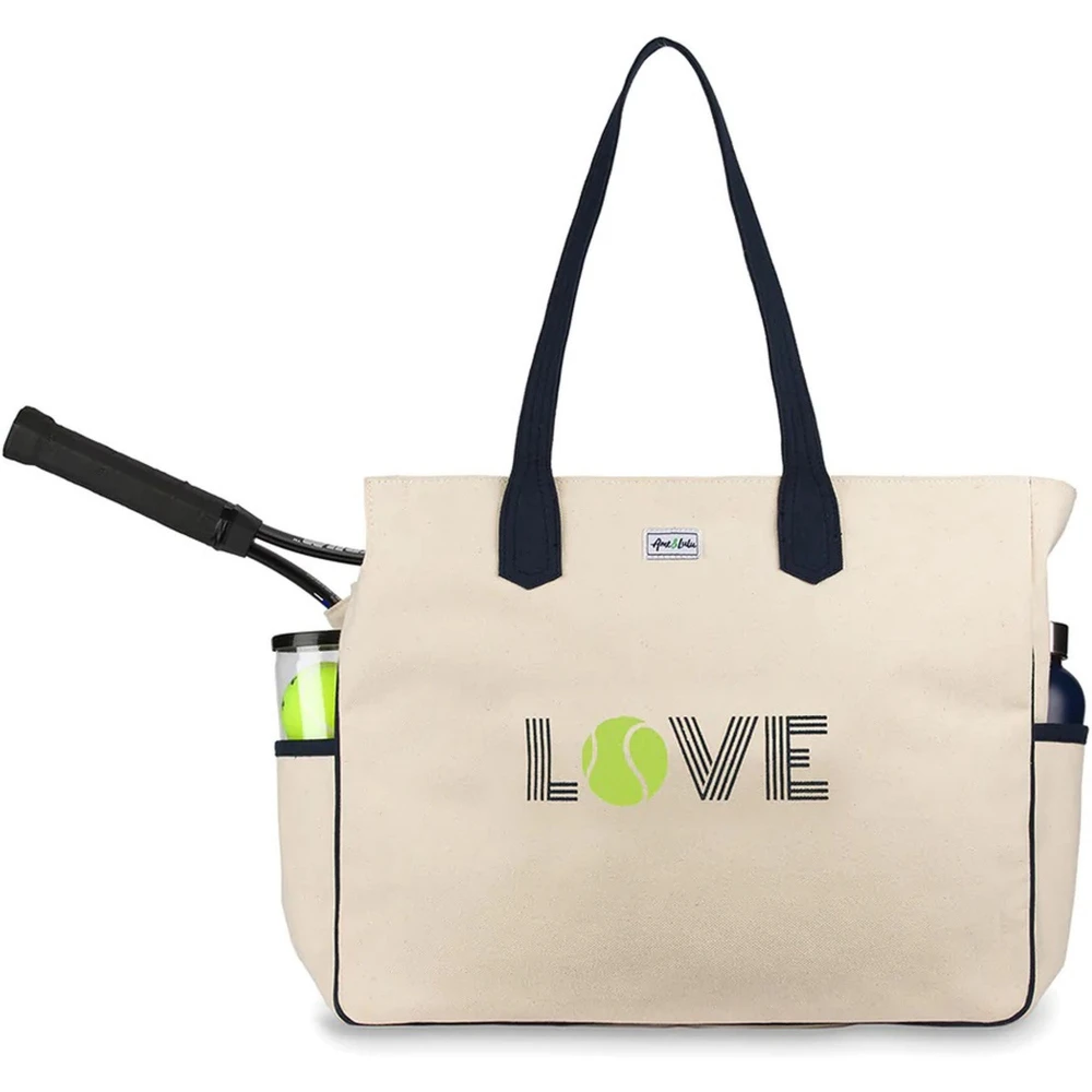 Ame & Lulu Love All Tennis Court Bag (Green Love)