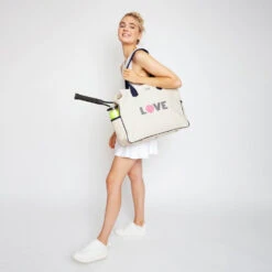 Ame & Lulu Love All Tennis Court Bag (Pink Love) -Tennis Gear Shop LACB118 Ame Lulu Love All Tennis Court Bag Pink Love b 1000 1000
