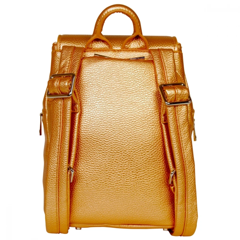 SportsChic Women’s Vegan Mini Backpack (Bronze) - Image 2