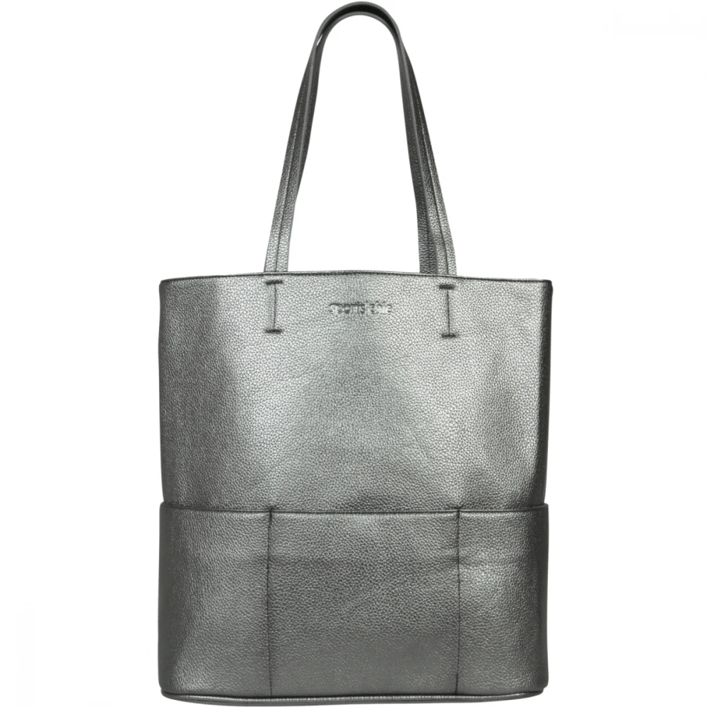 SportsChic Women’s Vegan Maxi Tennis Tote Bag (Pewter)
