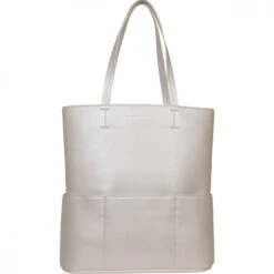 SportsChic Women’s Vegan Maxi Tennis Tote Bag (Titanium)