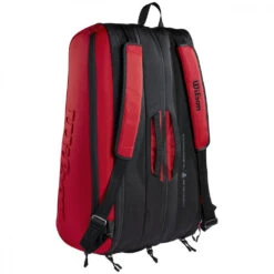 Wilson Clash V2 Super Tour 15pk Tennis Racquet Bag (Black/Red) -Tennis Gear Shop WR8016301001 Wilson Clash V2.0 Super Tour 15pk Black Red c 1000 1000