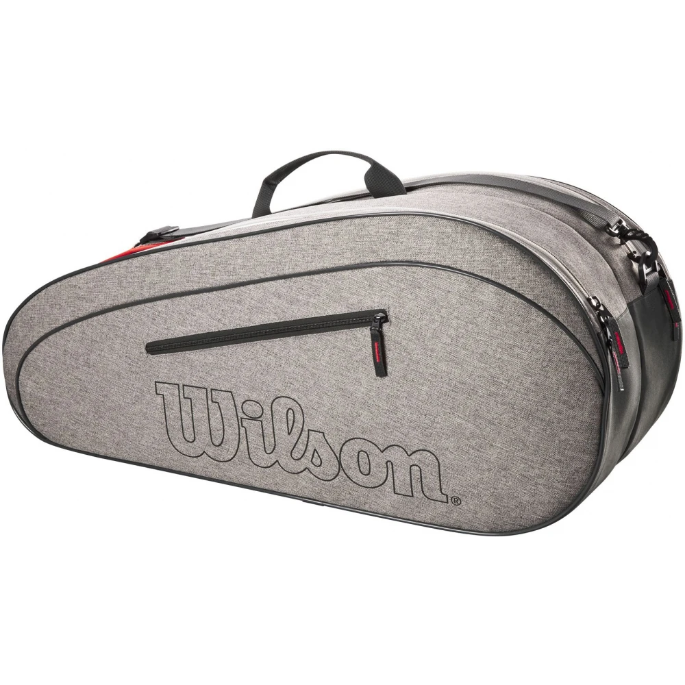 Wilson Team 6 Pack Tennis Bag (Heather Grey) - Image 2