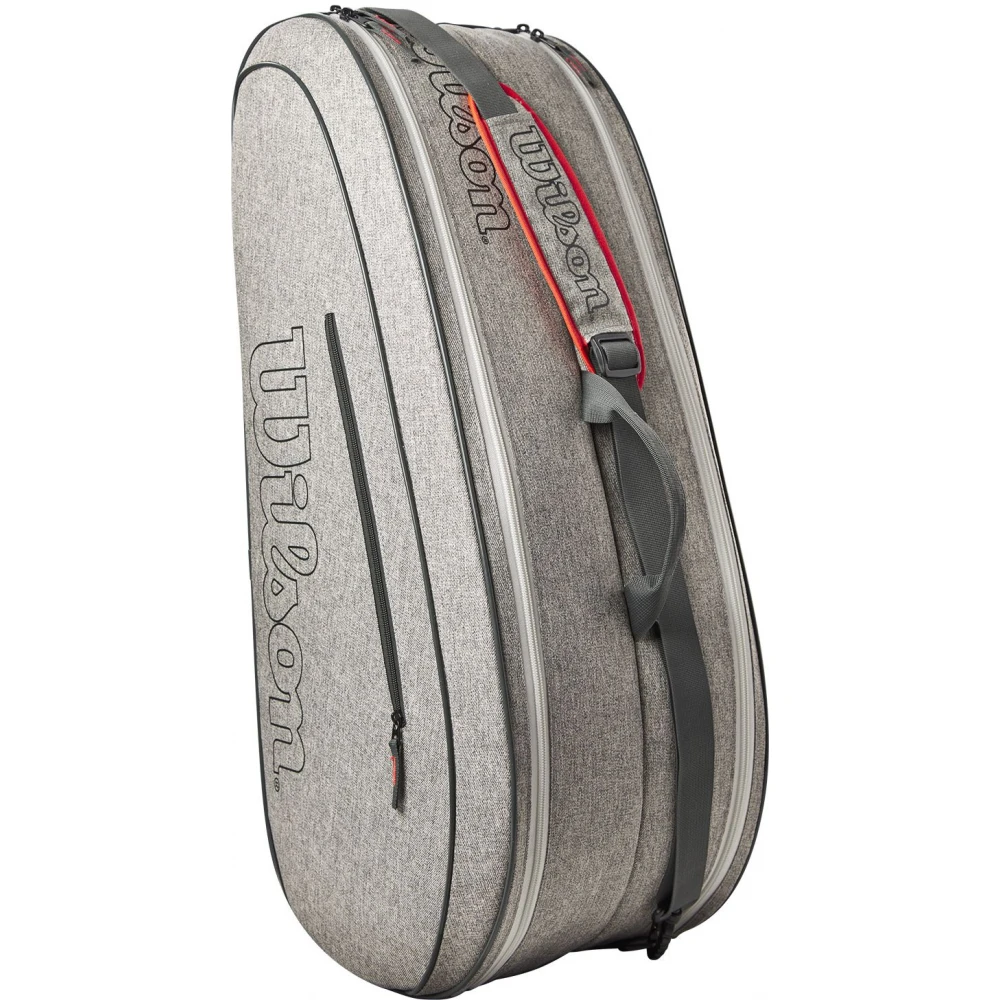 Wilson Team 6 Pack Tennis Bag (Heather Grey) - Image 3