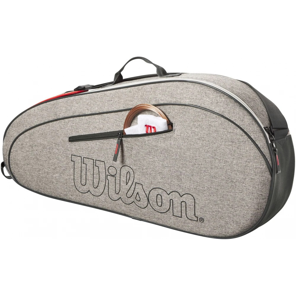 Wilson Team 3 Pack Tennis Bag (Heather Grey) - Image 2