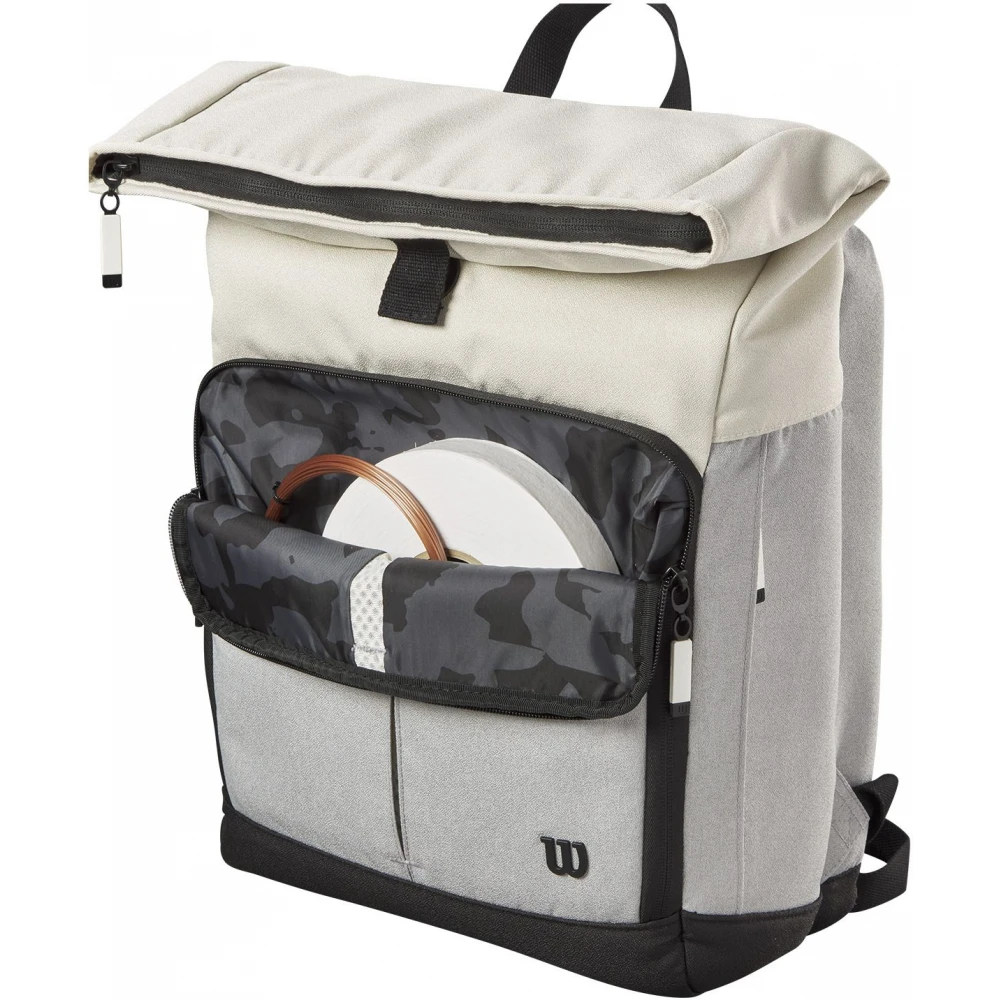 Wilson Women’s Lifestyle Foldover Tennis Backpack (Grey/Blue) 3 Wilson Women’s Lifestyle Foldover Tennis Backpack (Grey/Blue) - Image 3