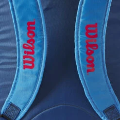 Wilson Junior Tennis Backpack (Blue/Orange) -Tennis Gear Shop WR8023802001 Wilson Junior Tennis Backpack BlueOrange c 1000 1000