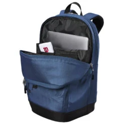 Wilson Ultra V4 Tour Tennis Backpack (Blue) 5 Wilson Ultra V4 Tour Tennis Backpack (Blue) -Tennis Gear Shop WR8024201001 wilson ultra v4 tour tennis backpack open 1000 1000
