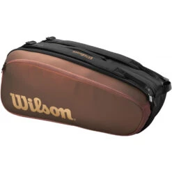Wilson Super Tour Pro Staff V14 9 Pack Tennis Bag (Copper/Black)