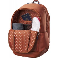 Wilson Roland Garros Team Tennis Backpack (White/Clay/Navy) -Tennis Gear Shop WR8026401001 Wilson Roland Garros Team Tennis Backpack WhiteClayNavy c 1000 1000