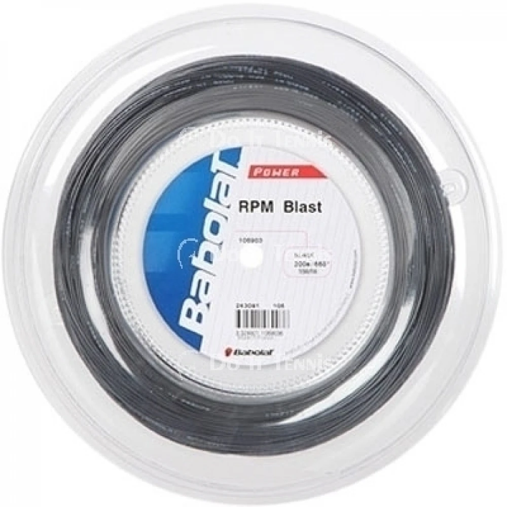 Babolat RPM Blast 17g Black Tennis String (Reel) 1 Babolat RPM Blast 17g Black Tennis String (Reel)
