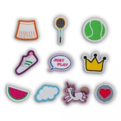 Ame & Lulu Little Love Patches Tennis Backpack (Navy/Pink) -Tennis Gear Shop lptbp176 ame lulu little love patches tennis backpack navy pink 1 1000 1000