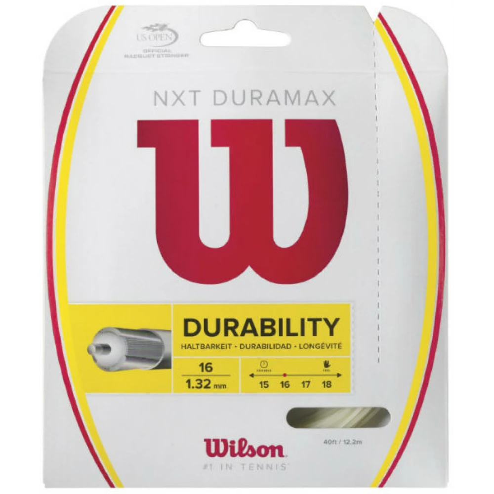 Wilson NXT Duramax 16g Tennis String (Set) 1 Wilson NXT Duramax 16g Tennis String (Set)