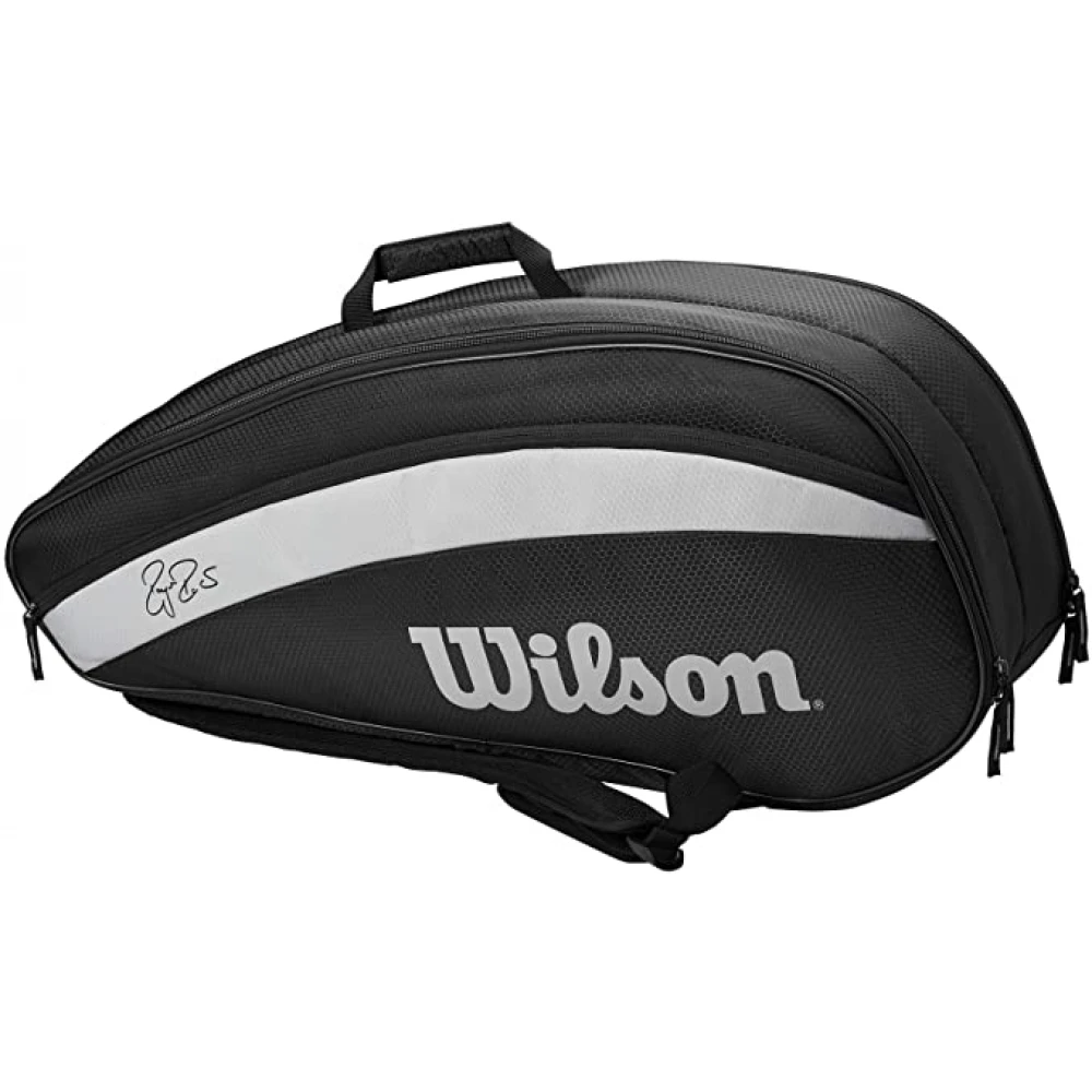 Wilson Federer Team 6 Pack Tennis Bag (Black) - Image 2