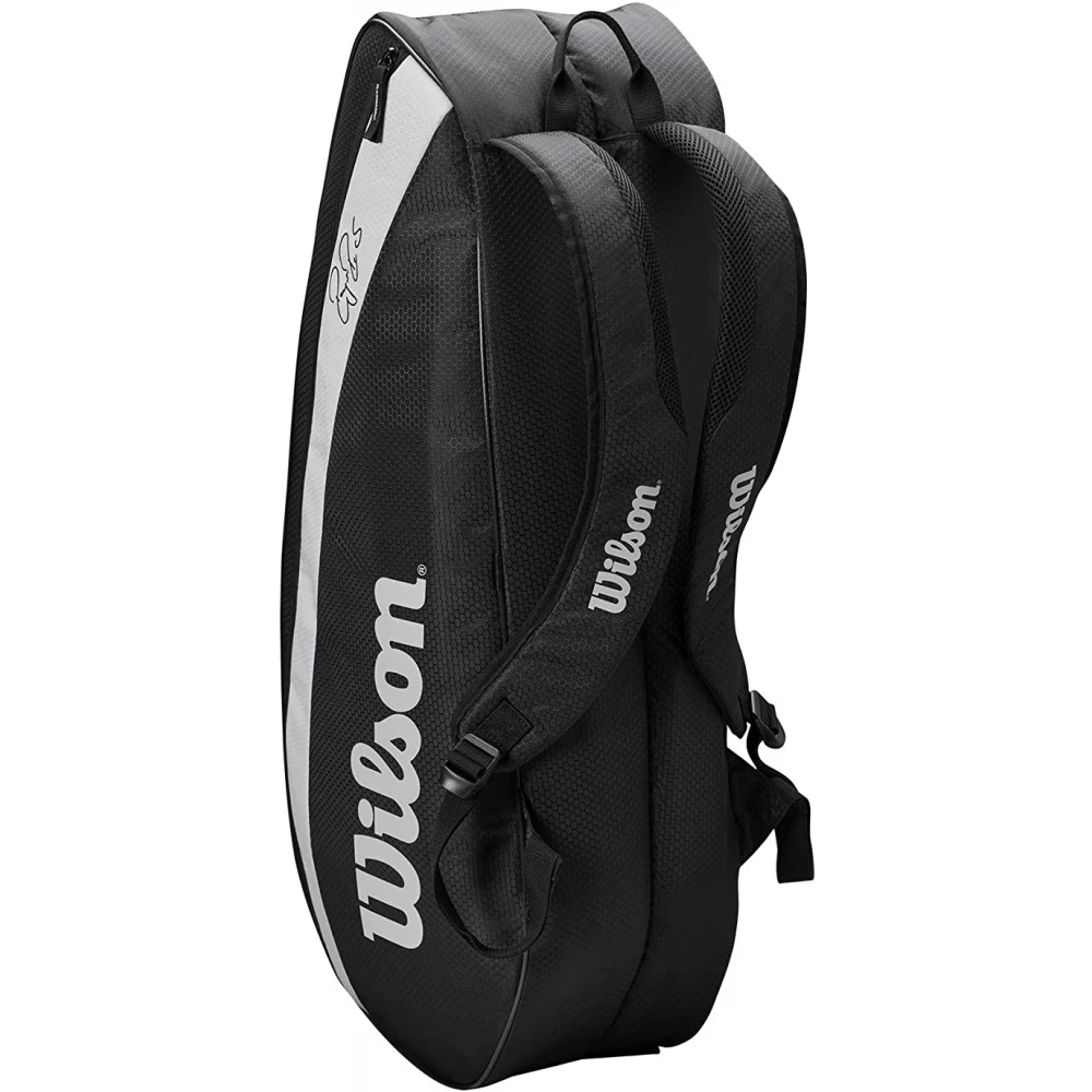 Wilson Federer Team 6 Pack Tennis Bag (Black) - Image 3