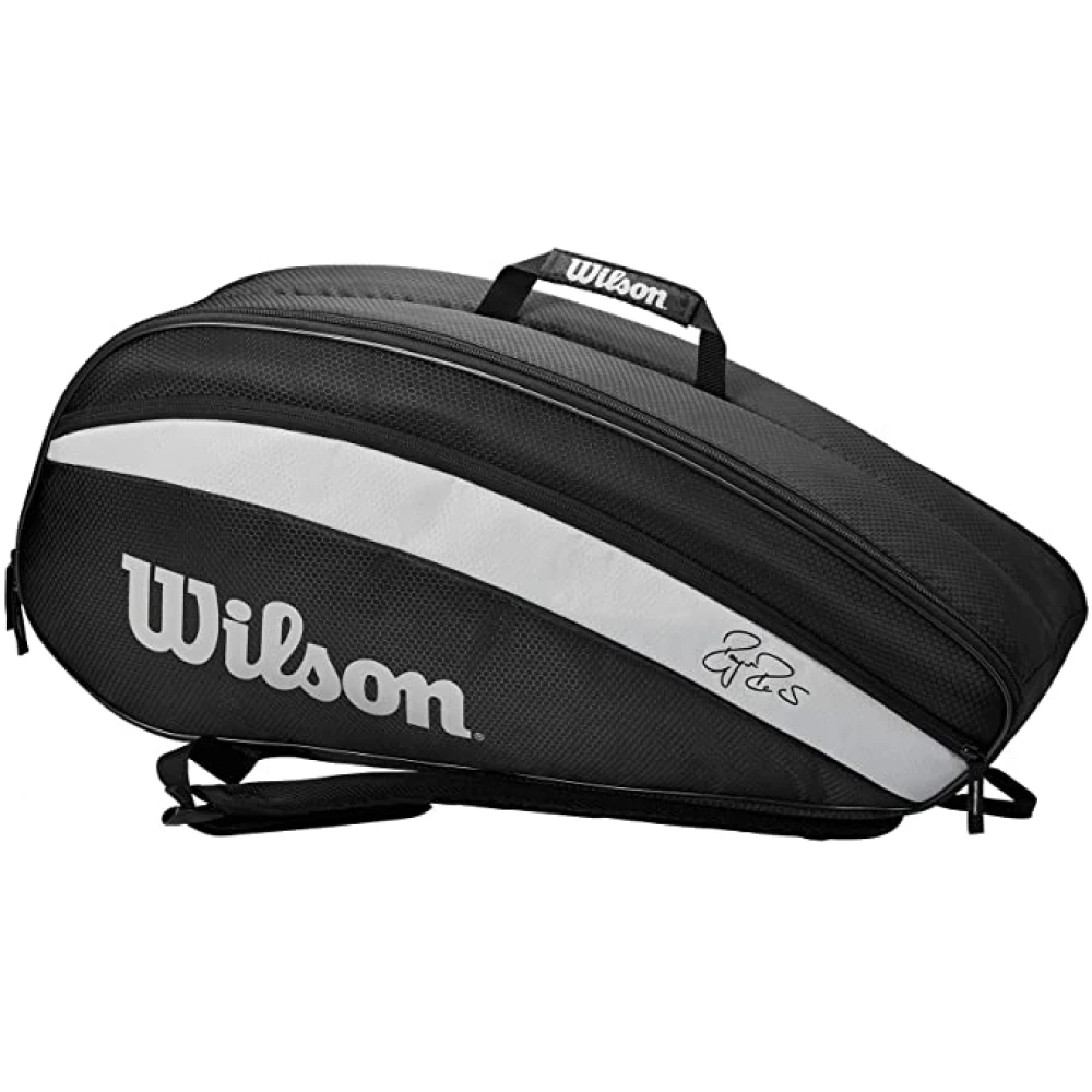Wilson Federer Team 6 Pack Tennis Bag (Black)