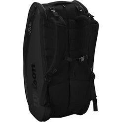 Wilson RF (Federer) DNA 12 Pack Tennis Bag (Black) 5 Wilson RF (Federer) DNA 12 Pack Tennis Bag (Black) -Tennis Gear Shop wr8006001001 wilson rf dna 12 pack racquet bag black 2 1000 1000