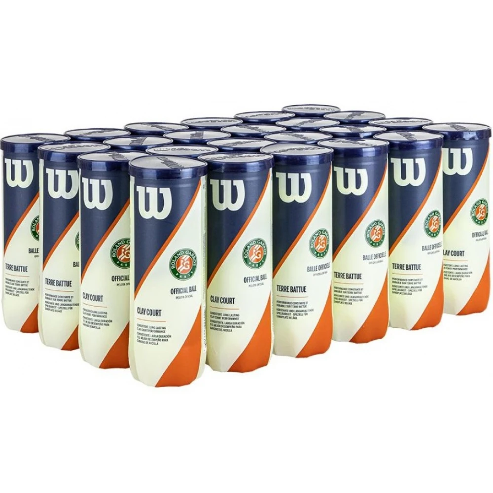 Wilson Roland Garros Har Tru Clay Court Tennis Balls (Case)